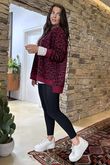 The Scamp Leopard Chillax Sweatshirt Bordeaux